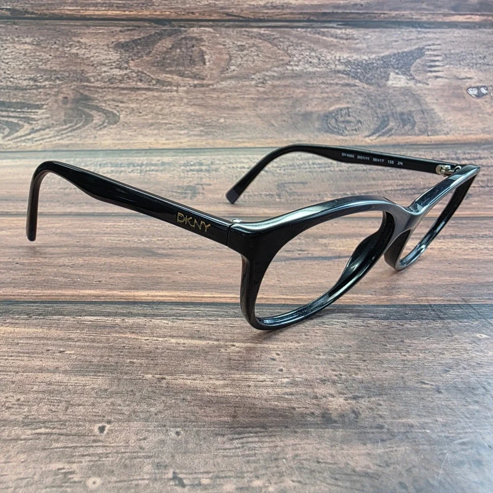 DKNY DY 4083 3001/11 Black Cat Eye Eyeglass Frames 56-17-135 Womens